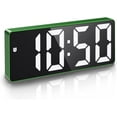 thumbnail image 1 of Digital Alarm Clock, Small Mirror Surface Desk Clock, Led Alarm Clock with 1.5M USB Cable for Charging, Adjustable Brightness, Snooze, Suitable for Bedroom, 1 of 8