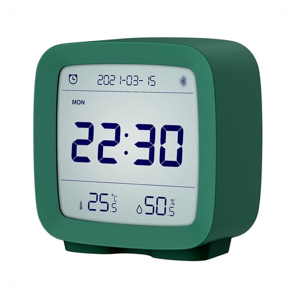 Digital Alarm Clock Smart BT APP Control Multifunctional 5in 1 with Temperature & Humidity Display Ideal for Kids & Teens