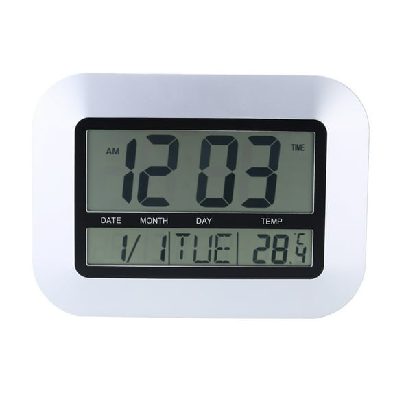 Digital Alarm Clock Table Clock Clock with Calendar Week Display Clock ...