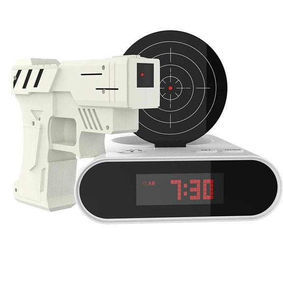 Digital Alarm Clock, Target Shooting Wake Up, 1 Pack, Creative Electronic Bedside Clock for Bedroom Morning Wake Up