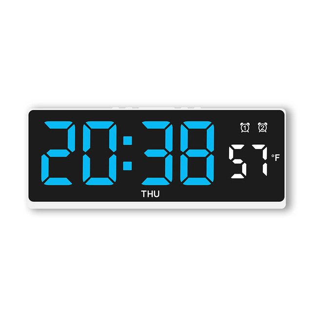 Digital Alarm Clock Temperature Week Display Electronic Table Clock