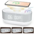 thumbnail image 1 of Digital Alarm Clock Wireless Charger,4 in 1 Wireless Charger with Digital Alarm Clock,Bedside with Fast Wireless Charging 15W,Dual Alarm for Heavy Sleepers,USB Charger,Countdown Timer,RGB Mode, 1 of 11