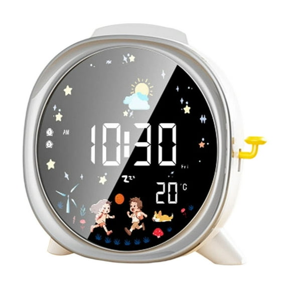 Digital Alarm Clock With Night Light Auto Dimming LCD Screen Bedroom Essential and Child Friendly