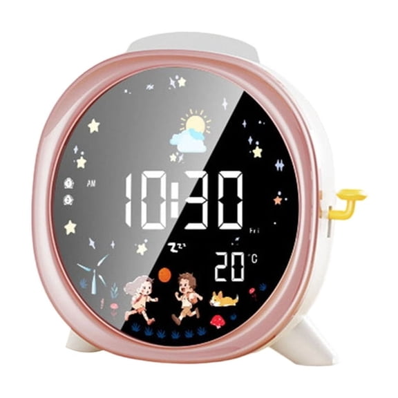Digital Alarm Clock With Night Light Auto Dimming LCD Screen Bedroom Essential and Friendly