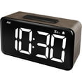 thumbnail image 1 of Digital Alarm Clock: Wood Grain, 5.9-inch Large LED Display, Easy to Use for Seniors and Men, Adjustable Brightness, Aesthetic Room Decor Desk Clocks for Bedroom | Dorm | Living Room | Office, 1 of 4