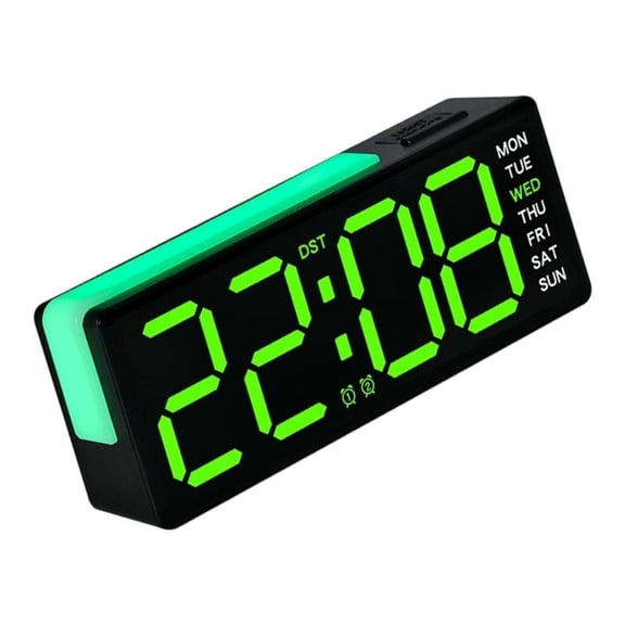 Digital Alarm Clock for Bedroom Desk Clock with Day of Week Date Loud Alarm for Bedside Table LED Digital Clocks Gift