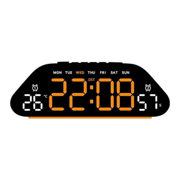 Digital Alarm Clock for Bedroom Desk Clock with Day of Week Date Loud Alarm for Bedside Table LED Digital Clocks