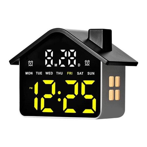 Digital Alarm Clock for Bedroom Desk Clock with Day of Week Date Loud Alarm for Bedside Table LED Digital Clocks