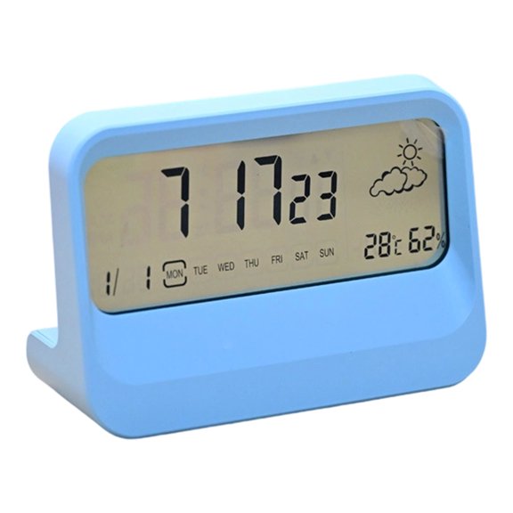 Digital Alarm Clock for Bedroom Desk Clocks with Day of Week Temperature Weather Digital Clock Duals Alarms
