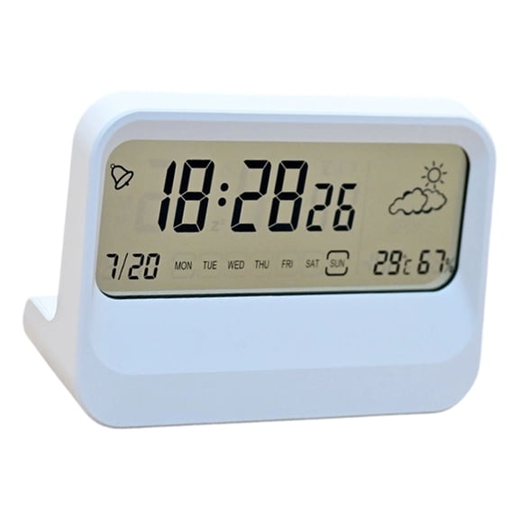 Digital Alarm Clock for Bedroom Desk Clocks with Day of Week Temperature Weather Digital Clock Duals Alarms