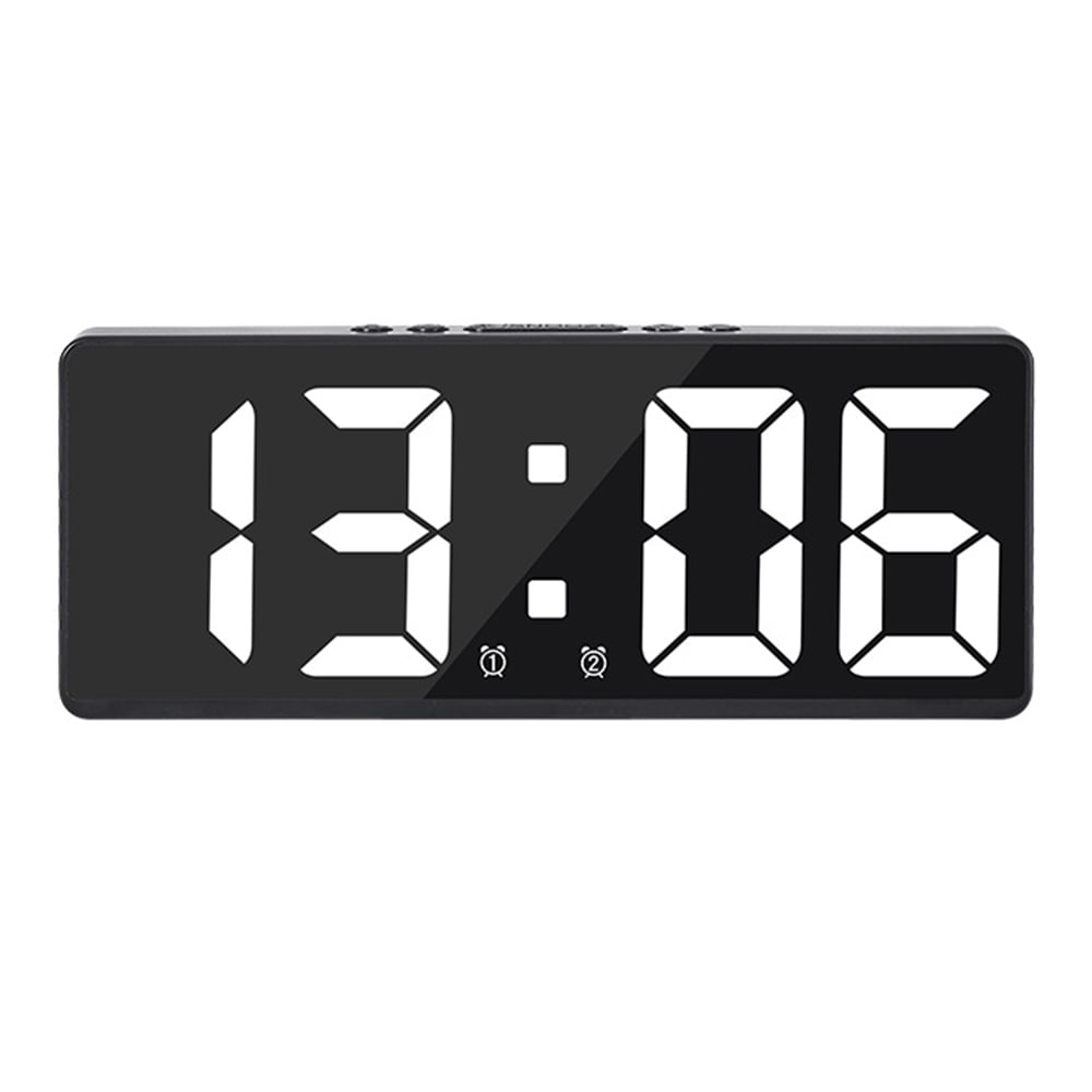 Digital Alarm Clock for Bedrooms, with Temperature, Adjustable