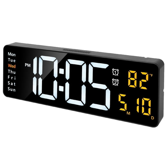 Digital Alarm Clock, iMounTEK 15.7in Large Digital Display LED Clock with Remote Control, 12/24Hr Desk/Wall Alarm Clocks