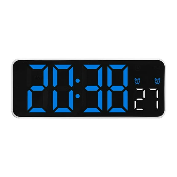 Digital Alarm Clock with LED Display Date and Temperature Timer for Workspaces