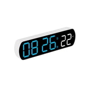 Digital Alarm Clock with LED Screen Jump Second Countdown Temperature Display and Adjustable Brightness for Students