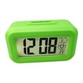 thumbnail image 1 of Digital Alarm Clock with Large LCD Display Date Temperature and Snooze Night Light Battery Powered, 1 of 8