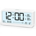 Digital Alarm Clock with Large LCD Display,Loud Ringtone for Efficient