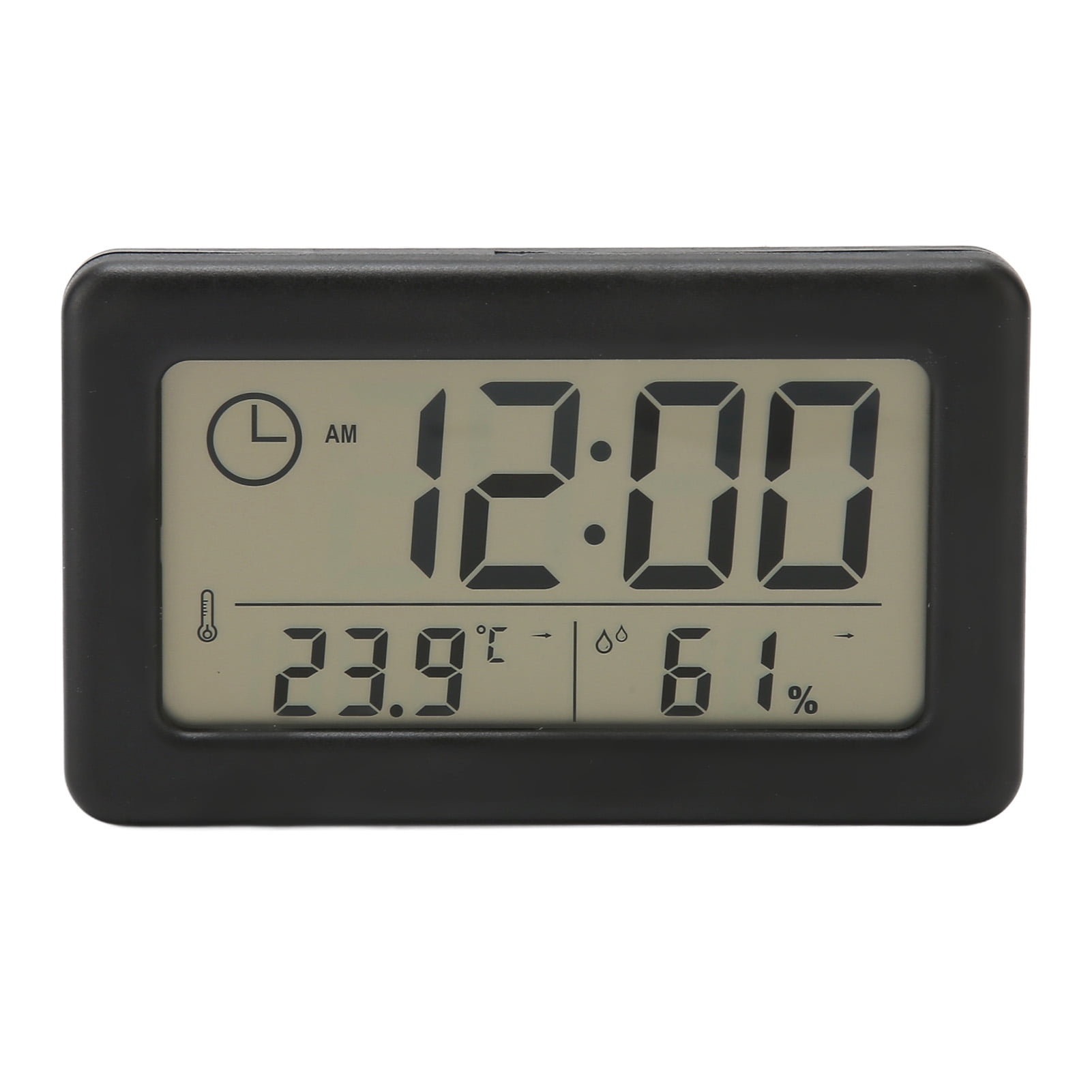 Digital Alarm Clock with Temperature and Humidity Display Portable and ...