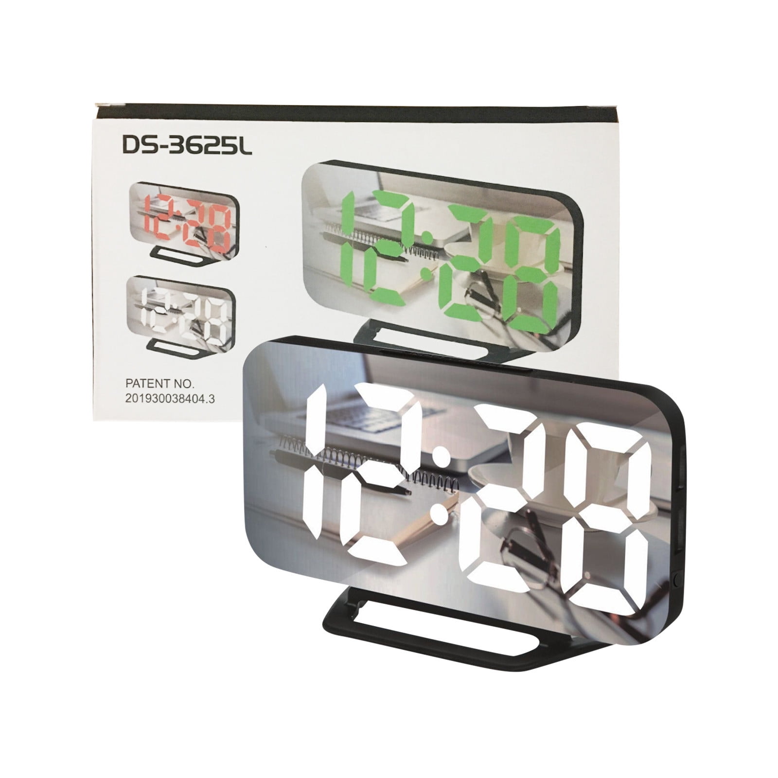 Digital Alarm Clocks LED Electronic Clock Snooze Mode Auto Adjust