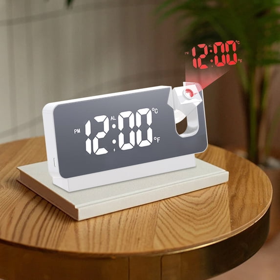 Digital Alarm Clocks with Multifunctional Led Electronic Display, Large 17.3-Inch Wall Clock for Living Room, Temperature Humidity Digital Wall Clock