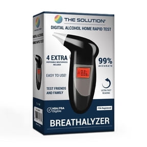 Digital Home Rapid Test for Alcohol, Breathalyzer