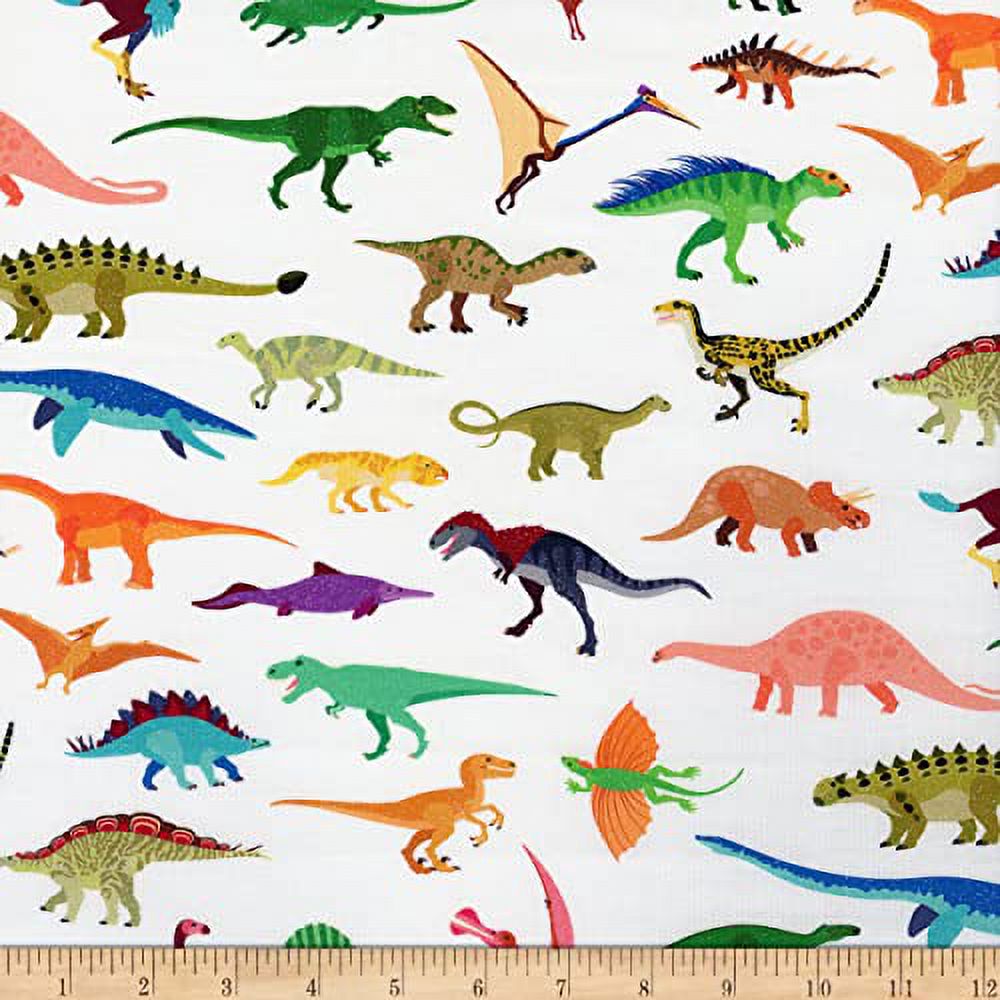 Digital Alphabetosaurus Dinosaurs Multi, Fabric By The Yard - Walmart.com