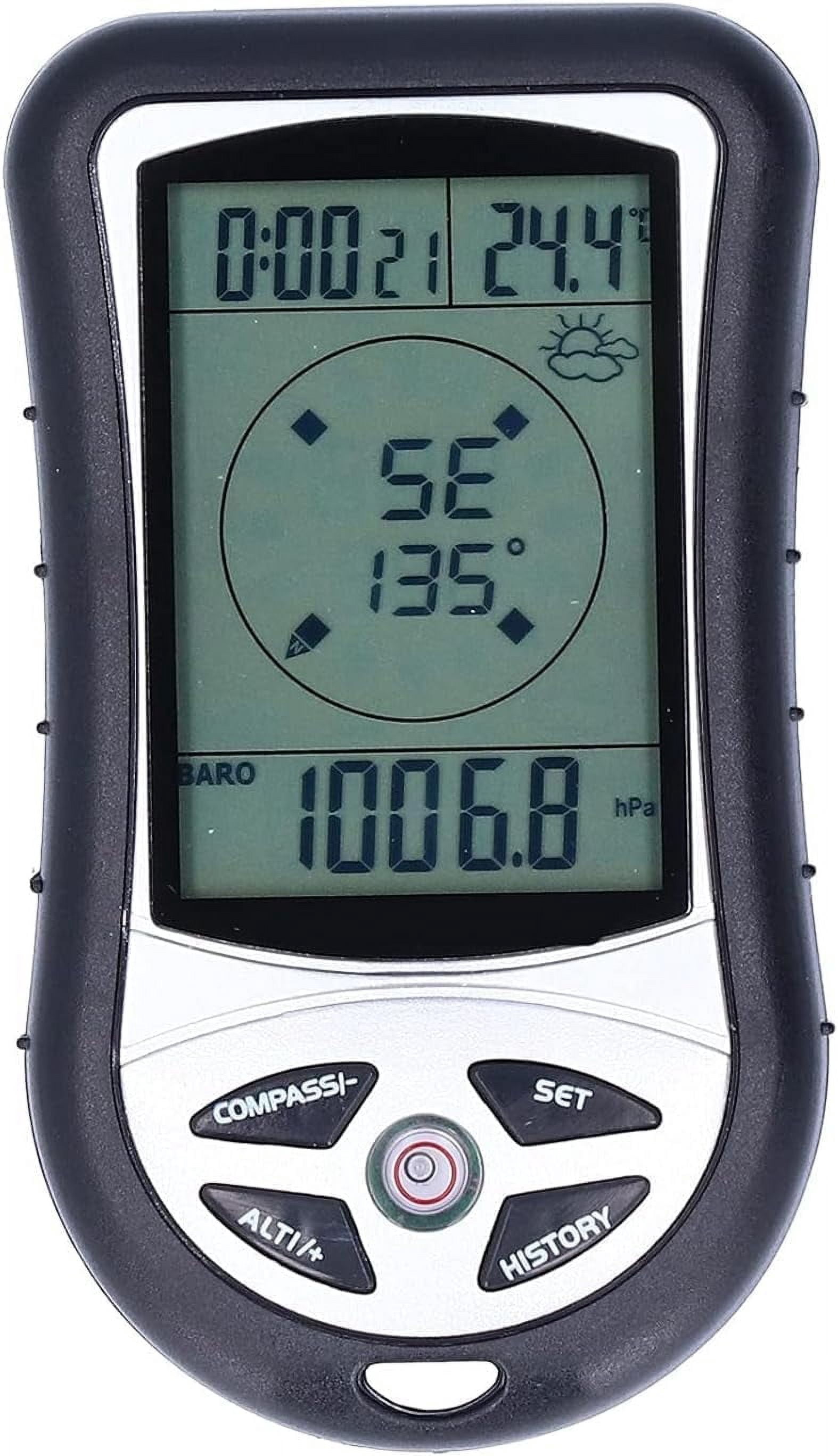 Digitalised Compas Digital Altimeter, Digital Compass, Hiking Thermometer, Barometer 8 in ...