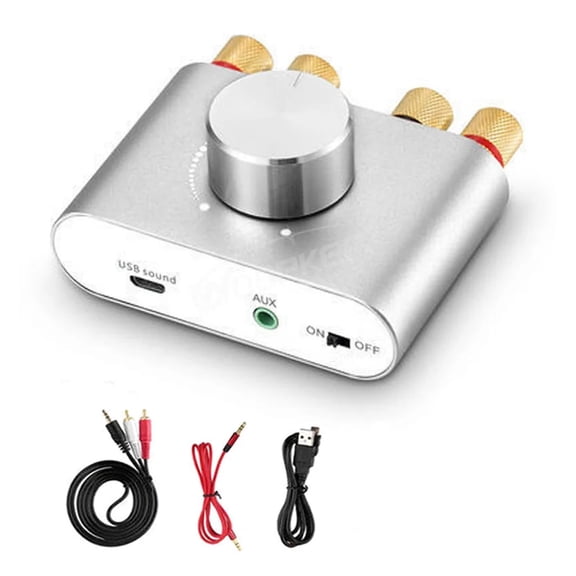 Digital Amplifier X24 Tpa3116 50Wx2 Hifi Stereo Home Receiver Power AMP Bluetooth 5.0 Sound Amplifiers