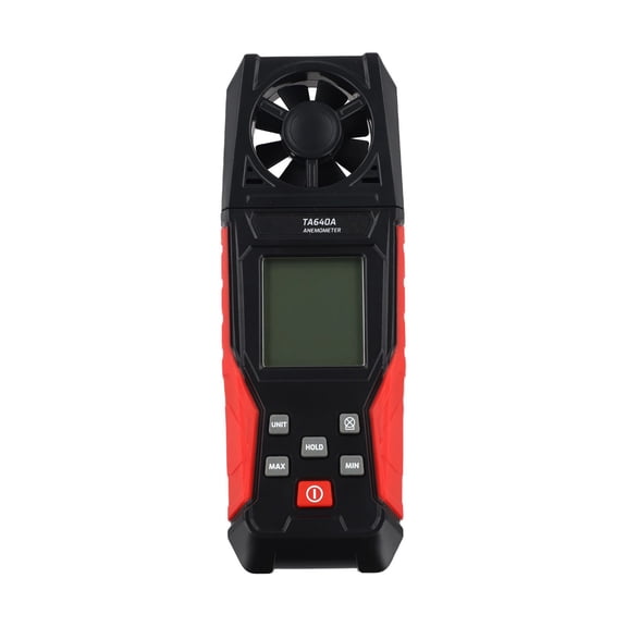Digital Anemometer Handheld Air Velocity Meter For Temperature, 0.1-30m/s Range, 5 Unit Conversion, Data Hold, Auto-Off For HVAC Industrial Testing