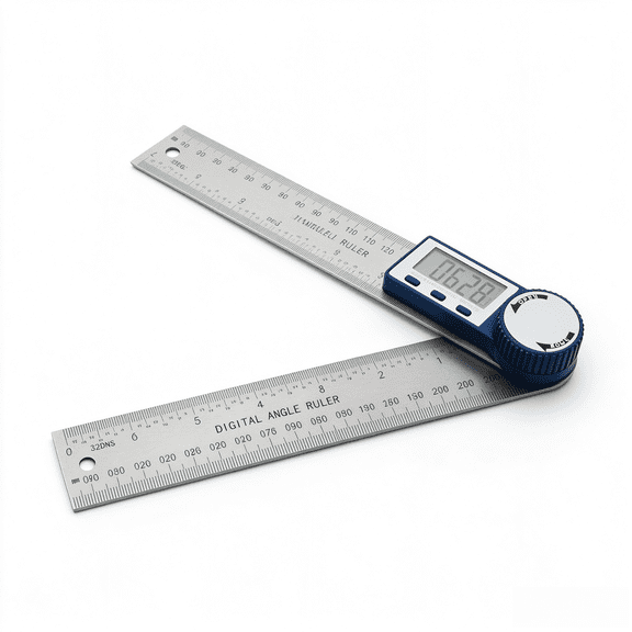 Digital Angle Finder, 200mm Electronic Angle Gauge with High Precision Measurement, Magnetic Multi Function Protractor Tool for Woodworking, Construction, Leveling and DIY Projects