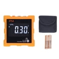 thumbnail image 1 of Digital Angle Finder with 4x90° LCD Display & Strong Magnetic Base, Digital Level for Precise Measurement, Digital Angle Gauge Inclinometer with 1300mAh Orange, 1 of 8