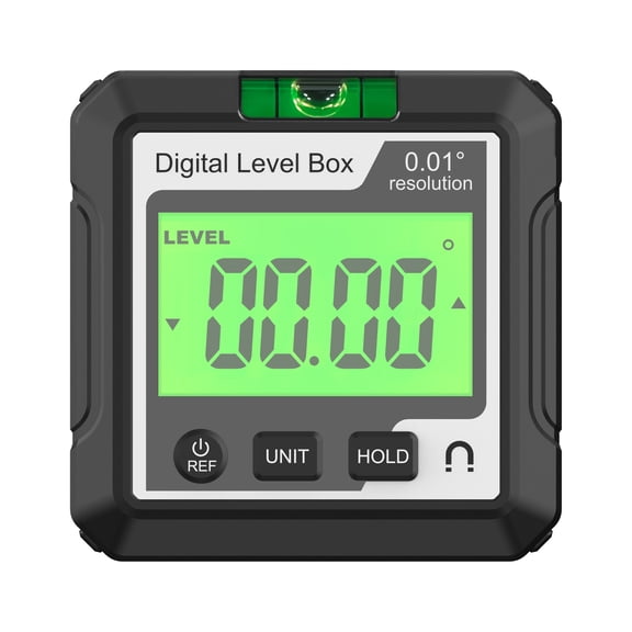 Digital Angle Finder Inclinometer Tool Precise Electronic Level Box with LCD Bubble Level Magnetic Base for Woodworking Construction, 2.24 inches / 5.7 cm