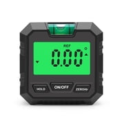 Digital Angle Finder Level Angle Gauge Meter Magnetic Electronic Level Angle Finder Tool Protractor,with Bubble Level and Magnetic Base,for Construction, Woodworking and Machineryblack