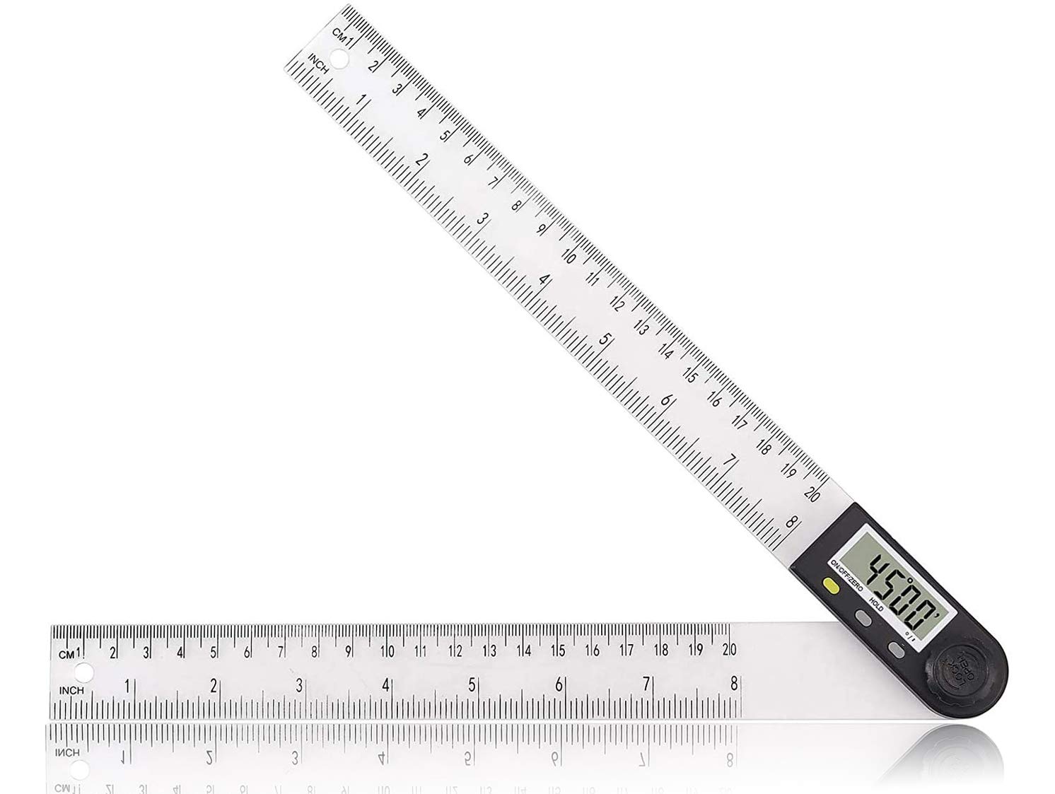 Digital Angle Finder, Plastic Protractor Angle Ruler 0360°Digital