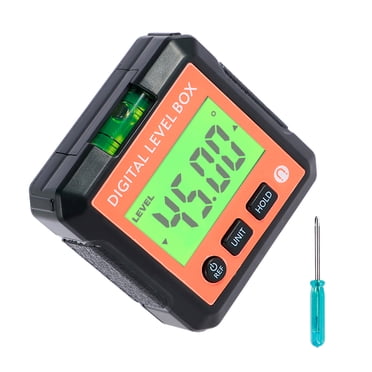 Magnetic Digital Level Box / Angle Finder – LCD Inclinometer Protractor With Magnet, 0-90° Range