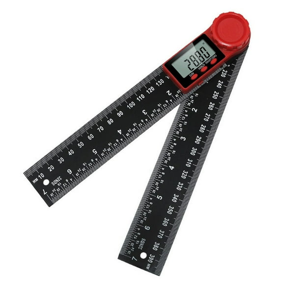Digital Angle Finder Protractor 0-360° With LCD Display, 0.05° Resolution Engineering Plastic Ruler For Metalworking Inspection And Measurement, 200Mm/300mm(200)