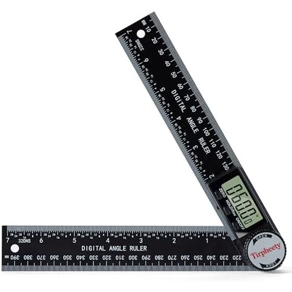 Digital Angle Finder Protractor, 3rd Generation Quick Display Angle Gauge Ruler, 7-Inch (200mm) Professional Measuring Tool for Woodworking, Carpentry, and Construction(plastic$$Tools