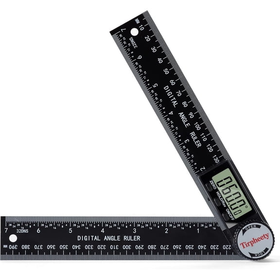 Digital Angle Finder Protractor, 3rd Generation Quick Display Angle Gauge Ruler, 7-Inch (200mm) Professional Measuring Tool for Woodworking, Carpentry, and Construction(plastic