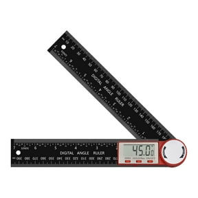 Digital Angle Finder Protractor, Angle Finder Ruler with 7inch, Angle Measuring Tool for Woodworking/Carpenter/Construction/DIY Measurement(2 Batteries Included) (Enhanced ABS)