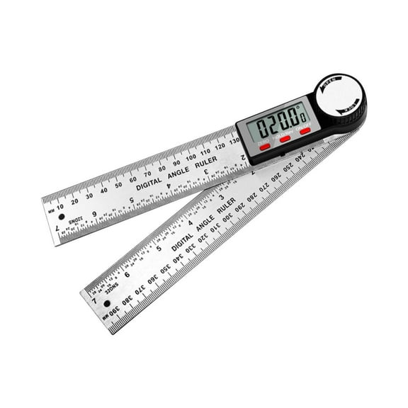 Digital Angle Finder Protractor, Angle Finder Ruler, Angle Measuring Tool for Woodworking/Carpenter/Construction/DIY Measuremen (Stainless Steel)