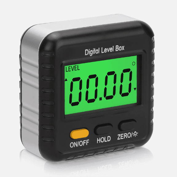 Digital Angle Finder Protractor - Magnetic Inclinometer & Level Box Gauge with LCD Display for Precision Measuring (0-360°)