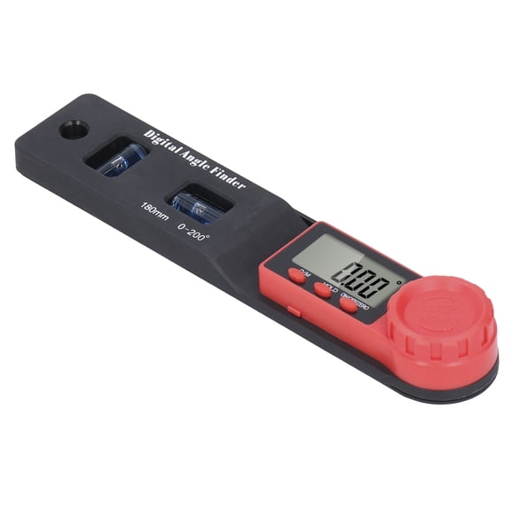 Digital Angle Finder Spirit Level and 2-in-1 Miter Angle Protractor Tool with Precise Backlit LCD Display (7.1 inches / 18.0 cm)