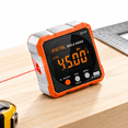 Digital Angle Finder and Protractor Cube, Tangerine, Precision Level ...