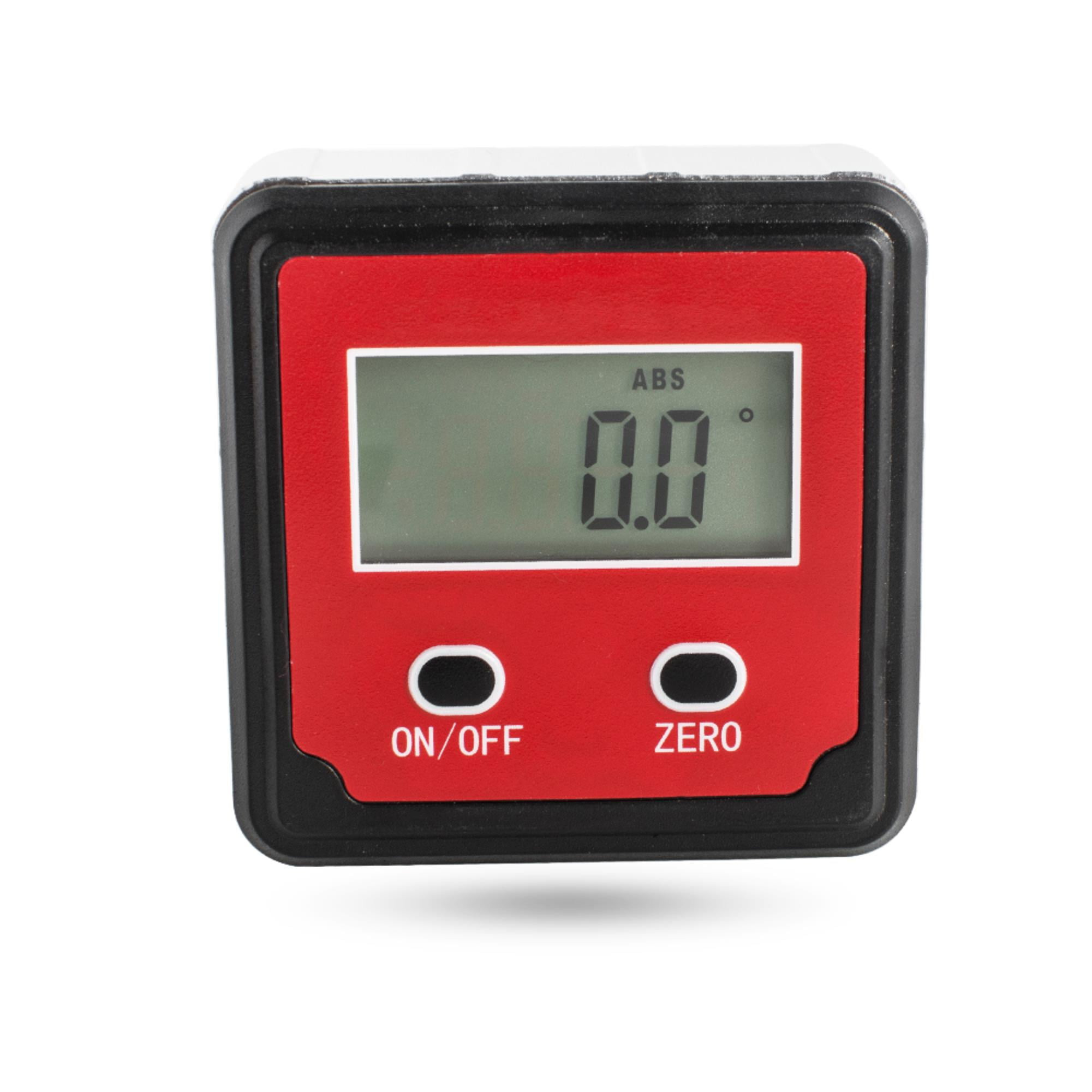 Digital Angle Gauge Red Accurate Slope Measurement and Leveling Tool