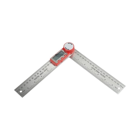Digital Angle Ruler Protractor 200mm 300mm with Stainless Steel Construction Black