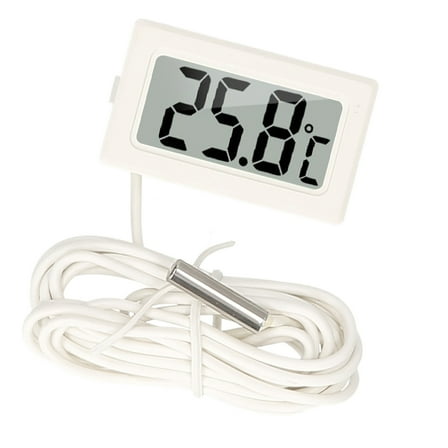 For Digital Aquarium Thermometer LCD Fish Tank Temperature Meter Gauge With Waterproof  Probe -50 Degrees Celsius ~110 Degrees Celsius  For Refrigerator Fish Tank Marine Reptile