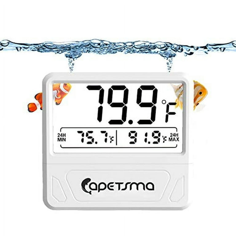 capetsma Aquarium Thermometer Digital Fish Tank Thermometer