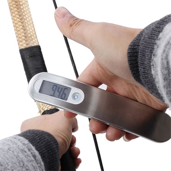 Digital Archery Bow Scale 110lbs/50kg Draw Weight Dynamometer For Compound & Recurve Bows Hunting Measuring Tool With Peak Hold Function