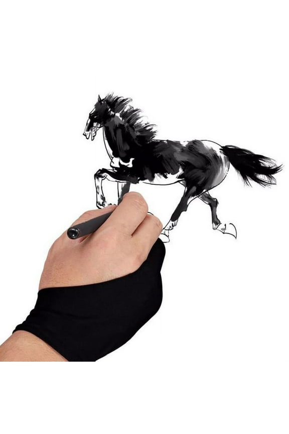 Digital Artist Drawing Gloves for Graphic Drawing Tablet Two Finger Sketch Gloves