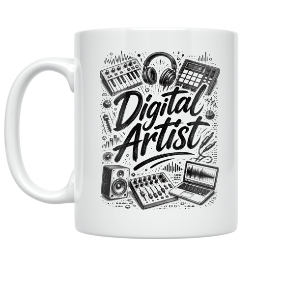 Digital Artist Inspired Design - Visual Creator - 11 oz Ceramic Coffee Mug