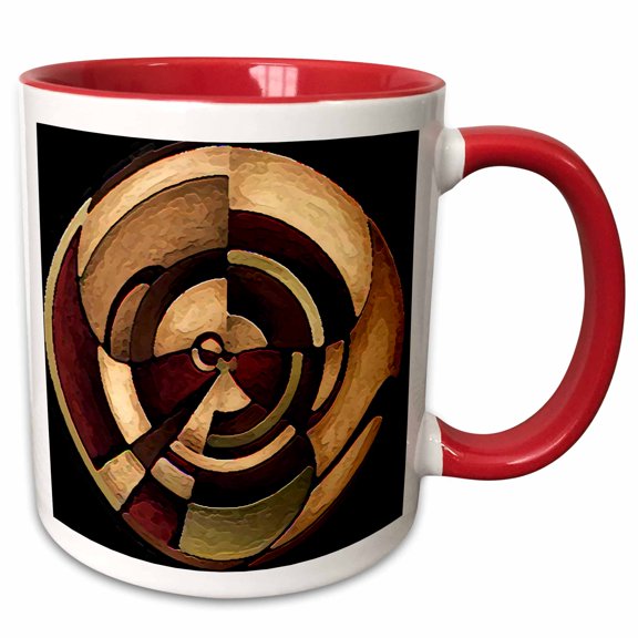 3drose, Digital Artwork Design, 11oz Two-tone Red Mug